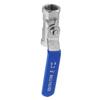 Female To Female Thread Ball Valve Stainless Steel 304 Handle Switch (1"BSP)