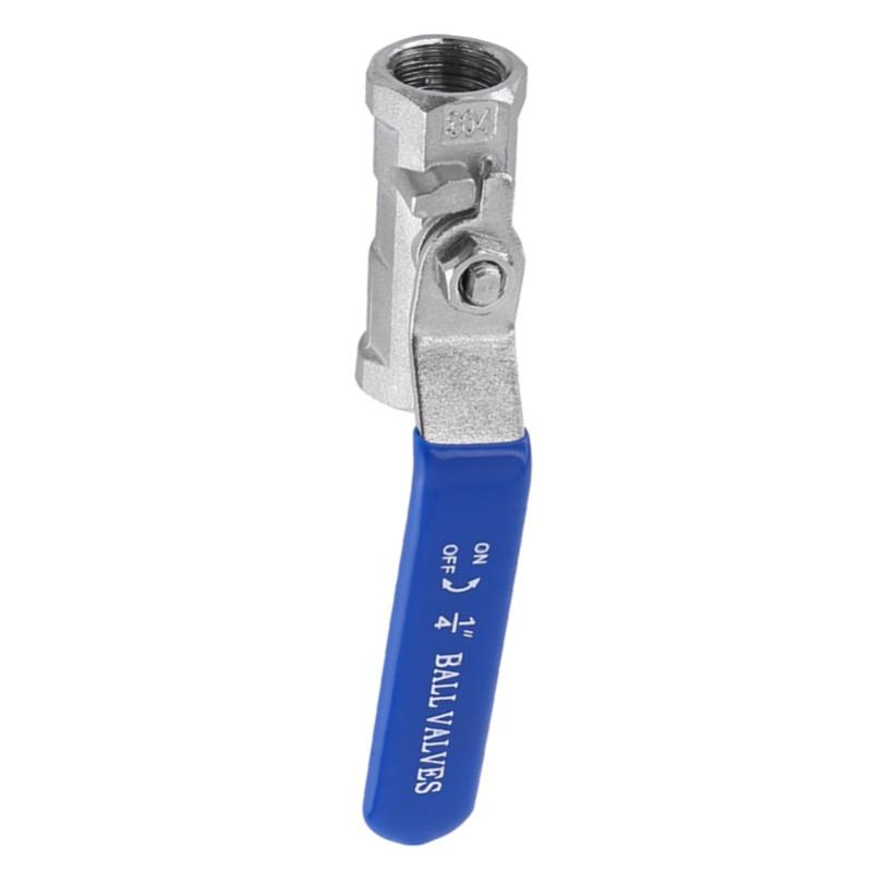 Female To Female Thread Ball Valve Stainless Steel 304 Handle Switch (1"BSP)