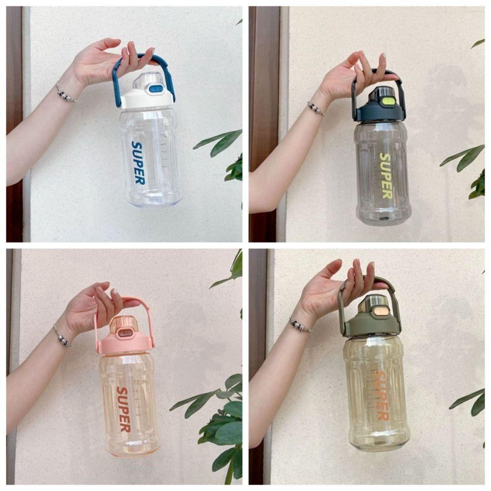 With Straw Water Cup with Straw 1.3L 1.5L 2L Fitness Drinking Bottle Hiking