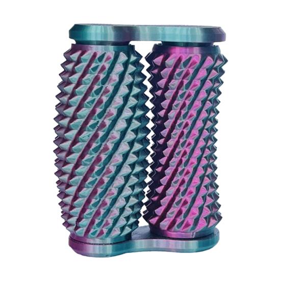 Напечатанная на 3D-принтере колючая роликовая игрушка-непоседа для снятия тревоги и стресса для детей, подростков и взрослых, ручной бугристый массажный ролик