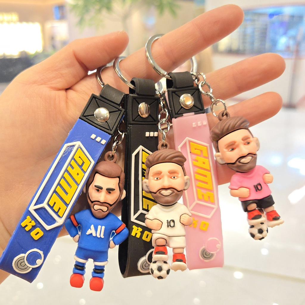 Новый мультяшный брелок-подвеска в виде спортивной звезды, персонализированная кукла в джерси, брелок для ключей, подвеска для рюкзака, маленький подарок.