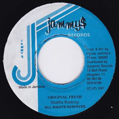 7-дюймовая пластинка SHABBA RANKS - Original Fresh NONE Jammy's Records 1987 Ямайка Регги, Ска и Даб Б/У