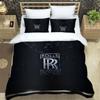 Пододеяльник с наволочками с индивидуальным узором R-Rolls-Royce, микрофибра, 3D цифровая печать, комплект постельного белья, полуторный, двуспальный, королевский, кинг-сайз