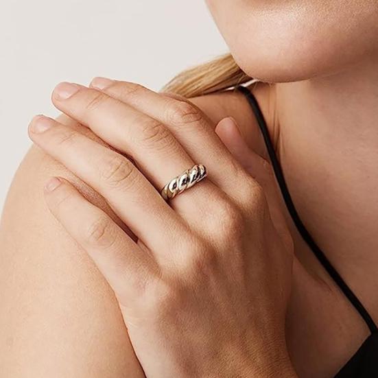 Женское кольцо из полированного титана, с блестками, антикоррозийное, легкое, ювелирное украшение на палец