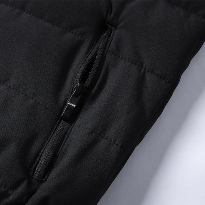 Уличная одежда Осень и зима Новое модное утолщенное спортивное пальто в американском стиле Модное мужское свободное повседневное однотонное пальто большого размера