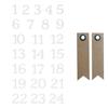 Numbers Stickers - YOUDOIT - Misty Winter - 24 Stickers - 20 Kraft Labels - Multicolor