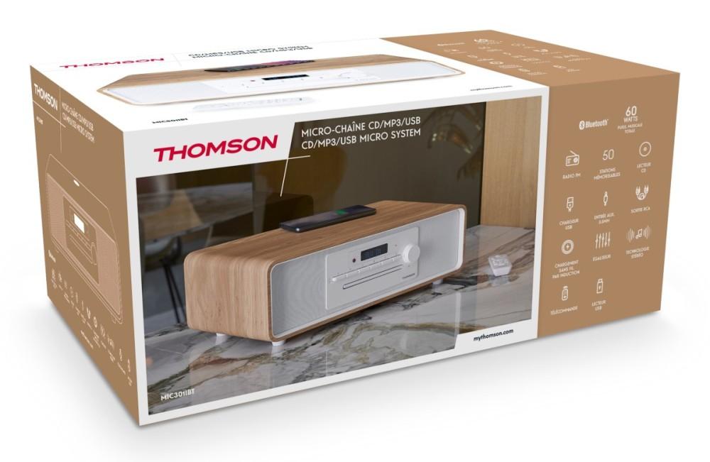 Thomson MIC301IBT - mikro system z radiem FM CD/MP3/USB i Bluetooth - biały, Thomson