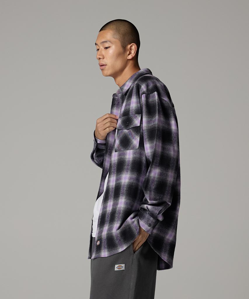 DICKIES One Pocket Ombre Shirt Purple