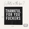 Friendsgiving Napk 52 Pcs, Thankful for You Fuckers, Thankful for You F Ckers, Friends giving Decorations, Funny Thanksgiving Napk, Friends Giving