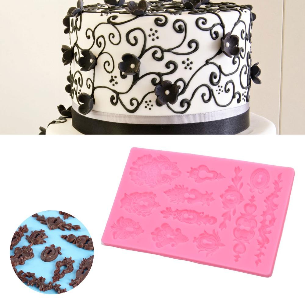 Relief 3D 3D Muffin Molds Pink Decorative Mold Reusable Ornament Mold Cake Decoration