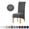 WaterProof Jacquard XL Dining High Back Chair Covers Stretch Slipcover Spandex Protector with Elastic Band for Dining Room Wedding Ceremony Banquet