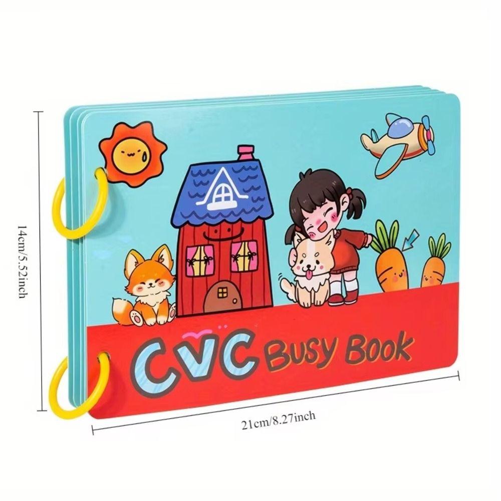 Repeated Pasting DIY Kids Busy Book Toy Interactive Alphabet Puzzle Game Toddlers