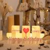 Electronic Candle Lights for Romantic Ambiance: Ideal for Proposals, Birthdays, and Confessions or as Buddhist Blessing Candles.