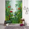Fantasy Landscape 3D Printing Tapestry Plant Flower and Bird Art Wall Hanging Bohemian Psychedelic Kawaii Home Room Decoration