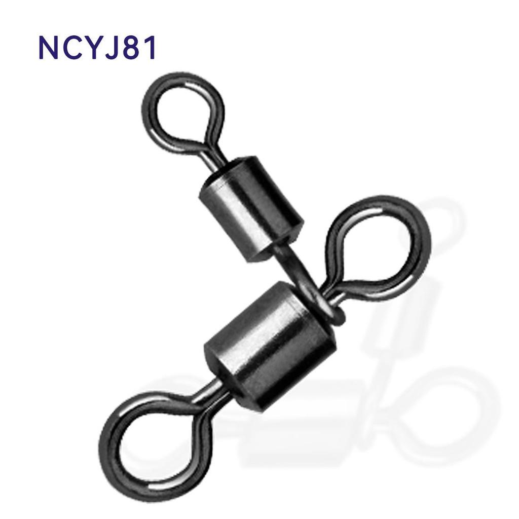 Swivel Anti-Tangle Fishing Connector: Parent-Child Ring Hook for Outdoor Gear