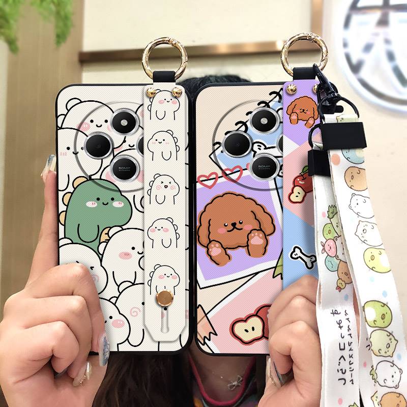 Прочный грязеотталкивающий чехол для телефона Redmi A4 5G с браслетом-подставкой, пылезащитная задняя крышка с ремешком на запястье, защитный