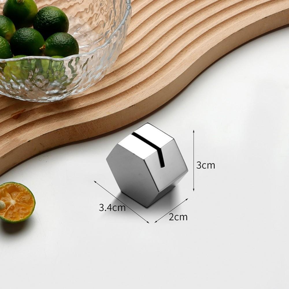 Geometric Shape Table Place Card Holder Solid Table Number Display Stand Menu Sign Holder Hotel