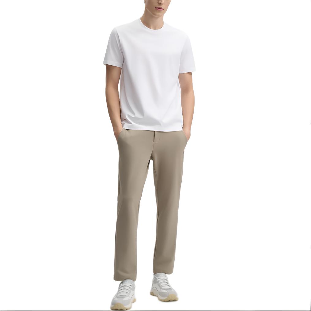 Fila Классическая Простая Мягкая Футболка с Коротким Рукавом Мужские Топы Белый F11M523104A-WT