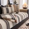 Чехлы для диванов Nordic Chenille для гостиной, противоскользящие, пылезащитные, универсальные, чехлы для диванов Funda Sofa Broad Stripe