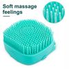 Pet Grooming Bath Massage Brush With Soap And Shampoo Dispenser Soft Silicone Bristle For Long Short Haired Dogs Cats Shower