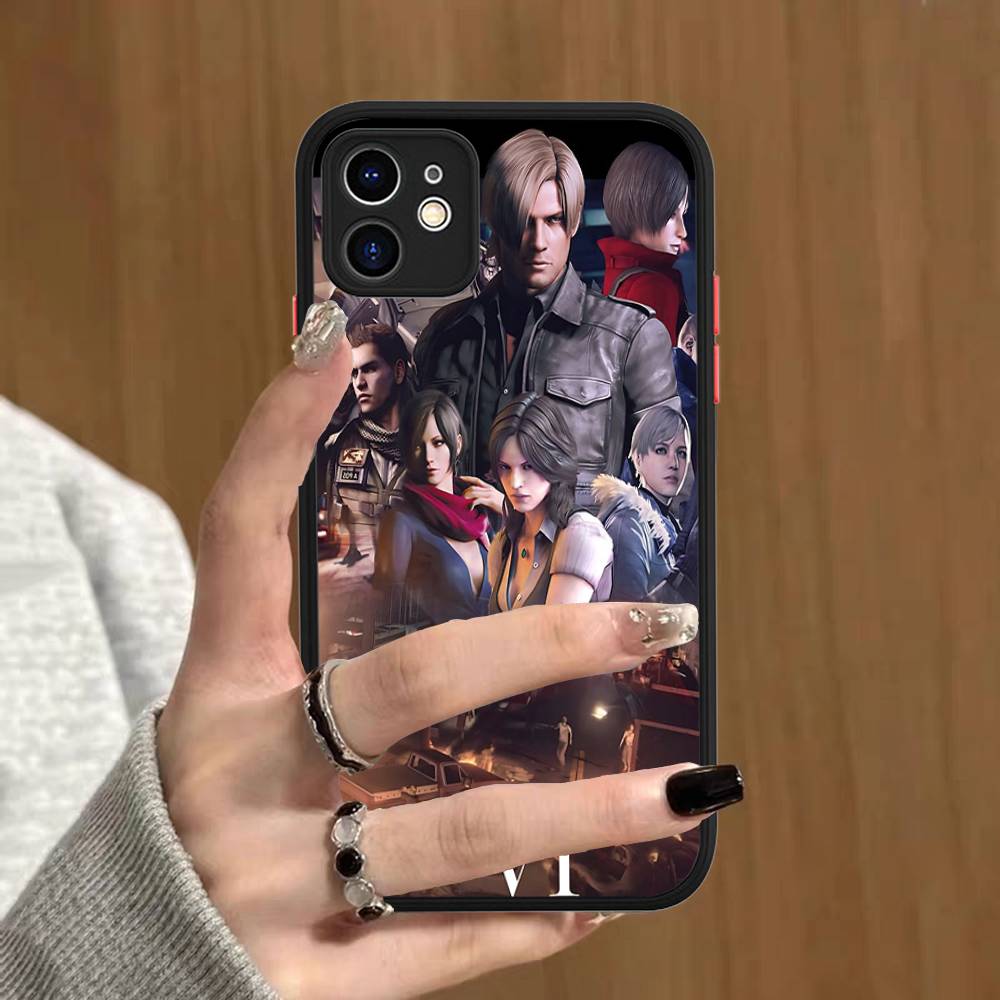 Чехол для телефона R-Resident E-Evil для IPhone 15 16 Pro Max 11 12 13 14 XS XR X Plus 16E, матовый, полупрозрачный