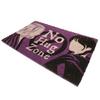 Wednesday No Hug Zone Door Mat