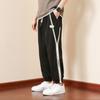 Весенние мужские трикотажные спортивные брюки Nine-minute Fat Sports Trend Straight Pants Plus Size