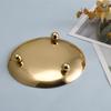 Candle Holder Round Candlestick Stand Wedding Party Festival Decoration Pillar Washable Plate Household Hotel Gold