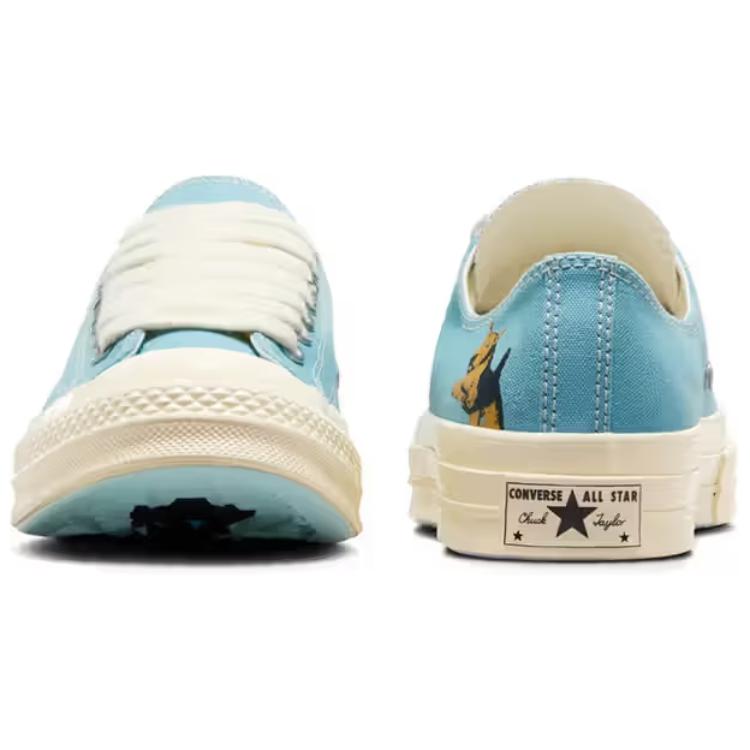 Golf Le Fleur x Converse Chuck 70 Low Darryl Pack - Молочно-голубые унисекс кроссовки Мульти Зимне-белый A11678C