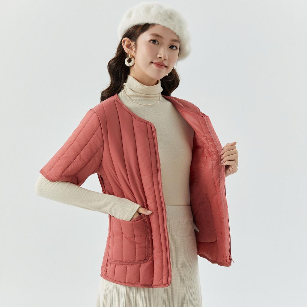 Модная, теплая и удобная, на молнии, легкая, теплая, хлопковая подкладка, женская домашняя одежда из хлопка, хлопковая одежда, утепленный топ с короткими рукавами 2466