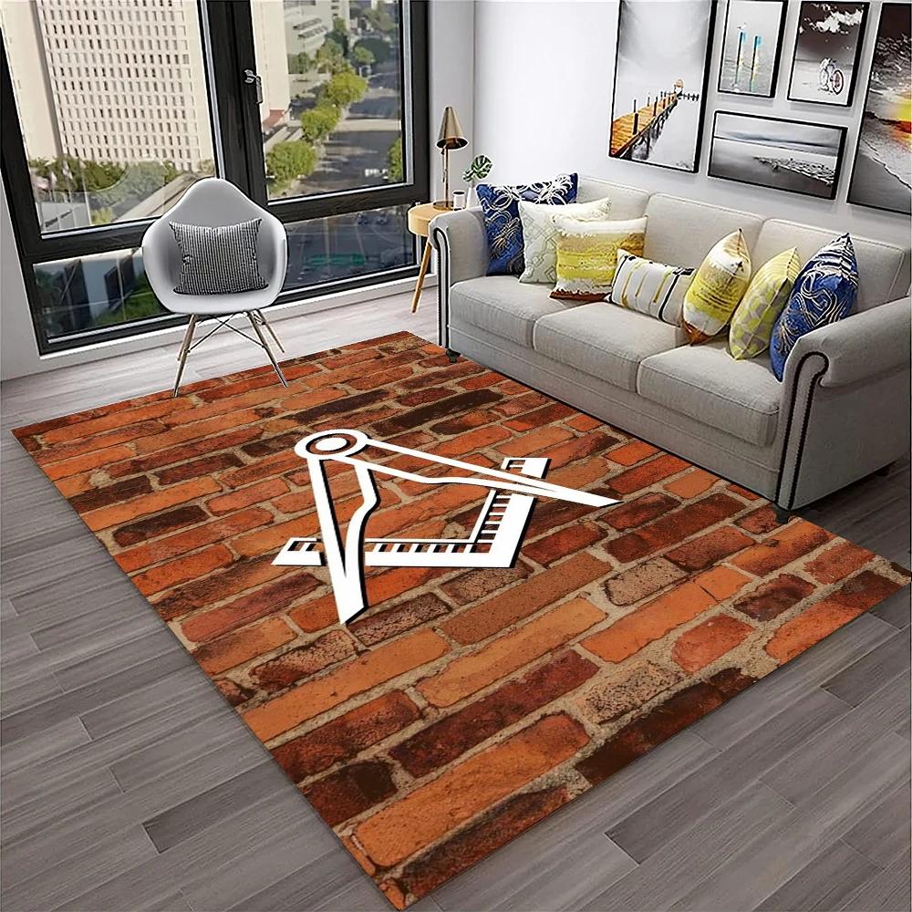 Masonic Freemasonry Illuminati Ring Carpet Rug for Home Living Room Bedroom Sofa Doormat Decor,Kid Area Rug Non-slip Floor Mat