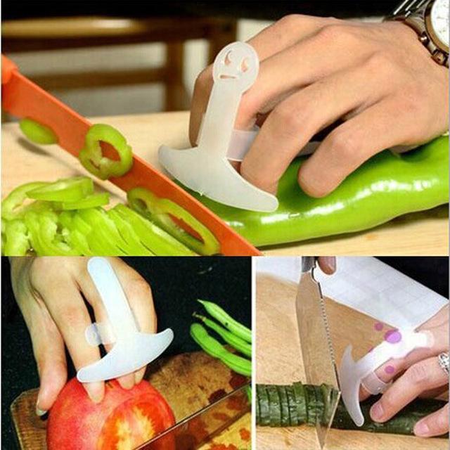 2pcs Adjustable Safe Kitchen Vegetable Hand Food Palm Rest Chopping Knife Guard Finger Cut Protector