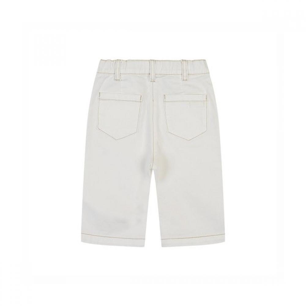 Kangol Kids White Denim Capri Pants Sa 2105
