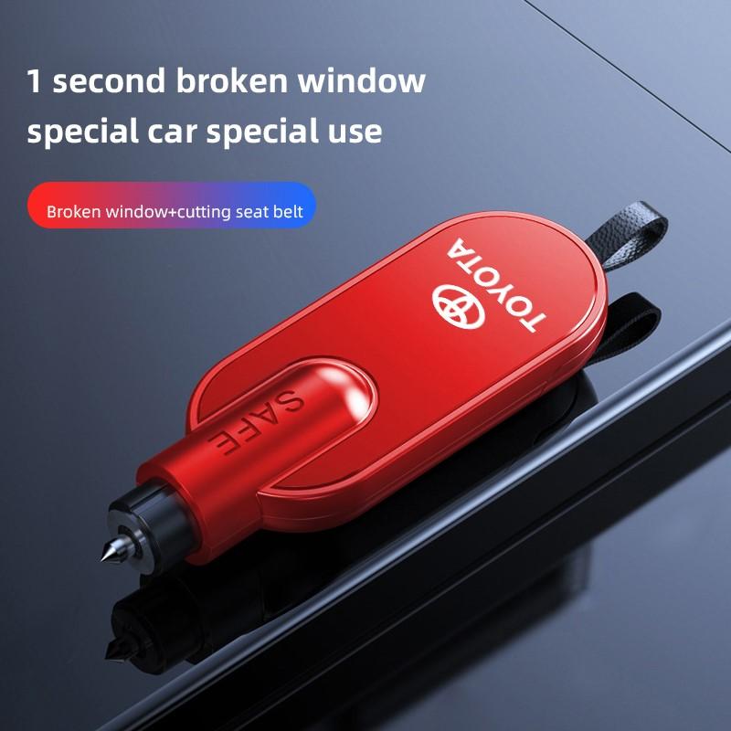 Car Safety Hammer Auto Emergency Glass Window Breaker Seat Belt Cutter Escape Tool For Toyota Hilux Aygo Yaris Ractis Valve CI6
