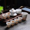 Hand-Painted Jade-like Ceramic Kung Fu Tea Set