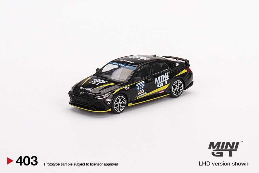 MINI GT 164 Hyundai Elantra N Hyundai N-Festival #499 Caround Racing Левостороннее управление Готовое изделие MGT00403-L