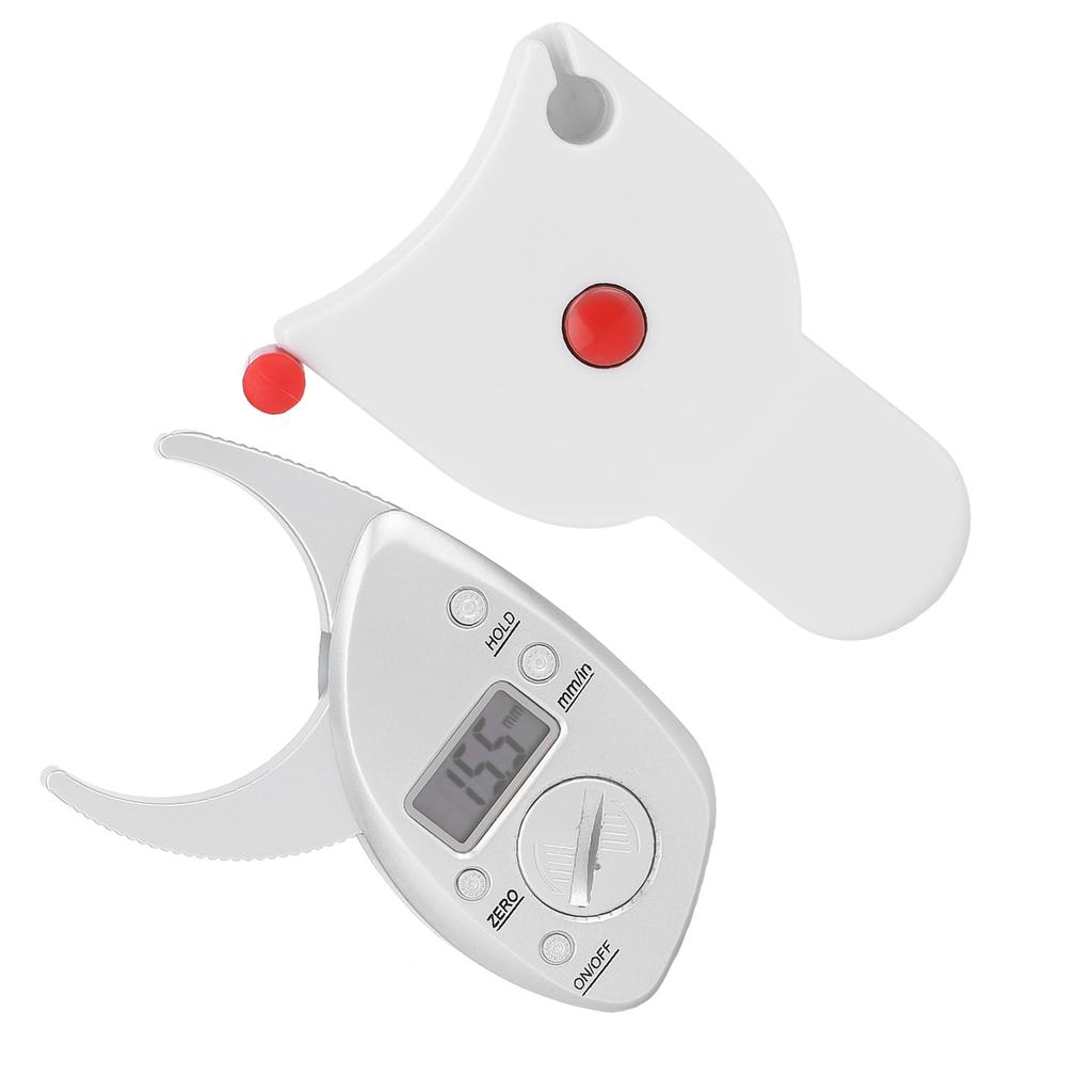 Портативный калипер для измерения жира на коже, ЖК-дисплей, тестер кожи и мышц, устройство для измерения жира с питанием от батареи