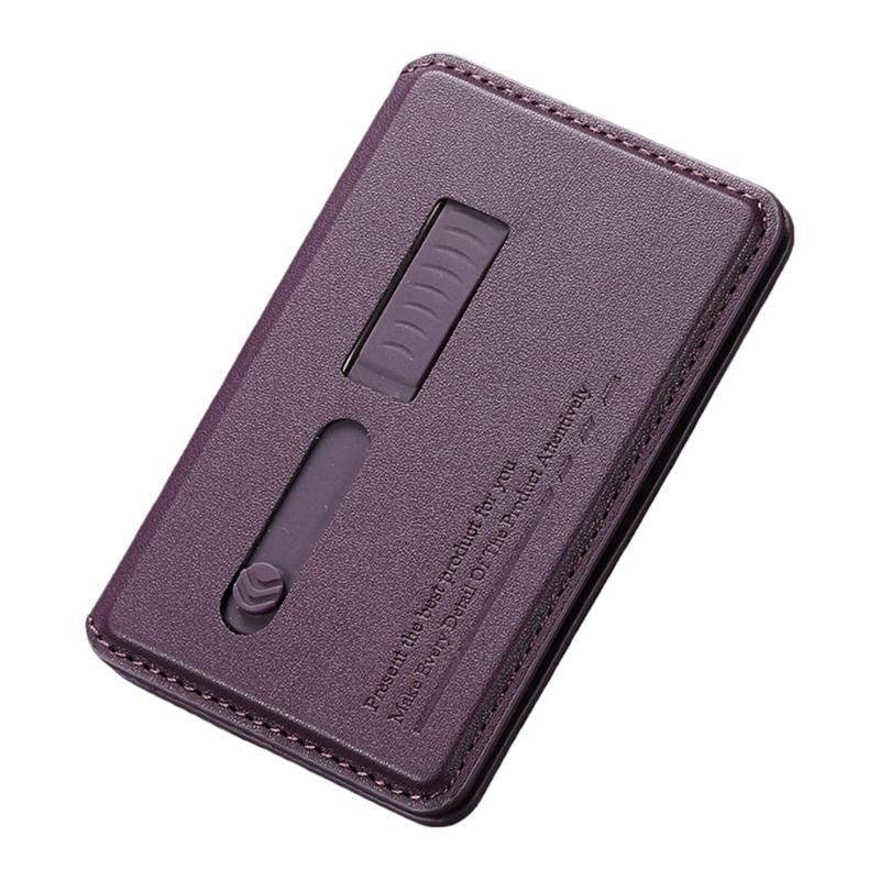 Регулируемый угол обзора Подставка для телефона Хранение карт Складная конструкция Магнитная задняя панель Конструкция из ПУ-кожи