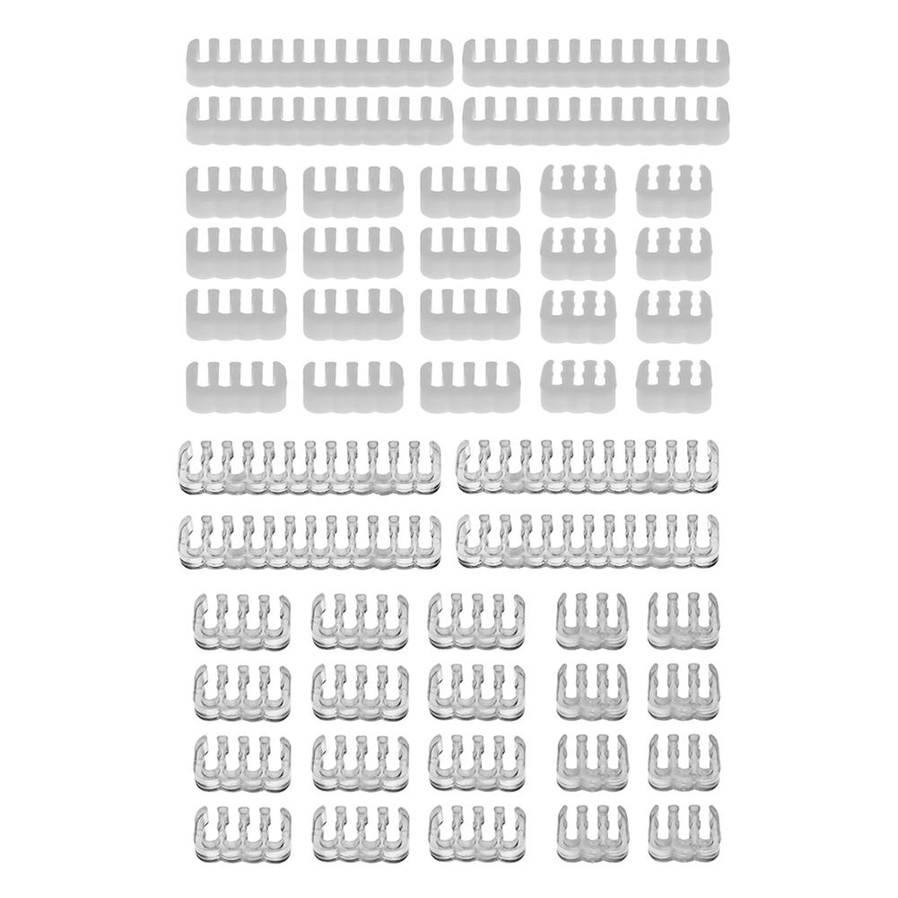 24 шт. акриловый организатор для кабелей питания ПК 3,0-3,6 мм, 6/8/24-контактный компьютерный кабельный органайзер, зажимы-зажимы