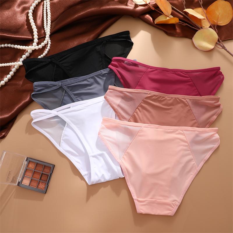 3Pcs Seamless Hollow Out Underwear Patchwork Lace Women's Panties Sexy Low Waist Female Underpants High Quality Briefs