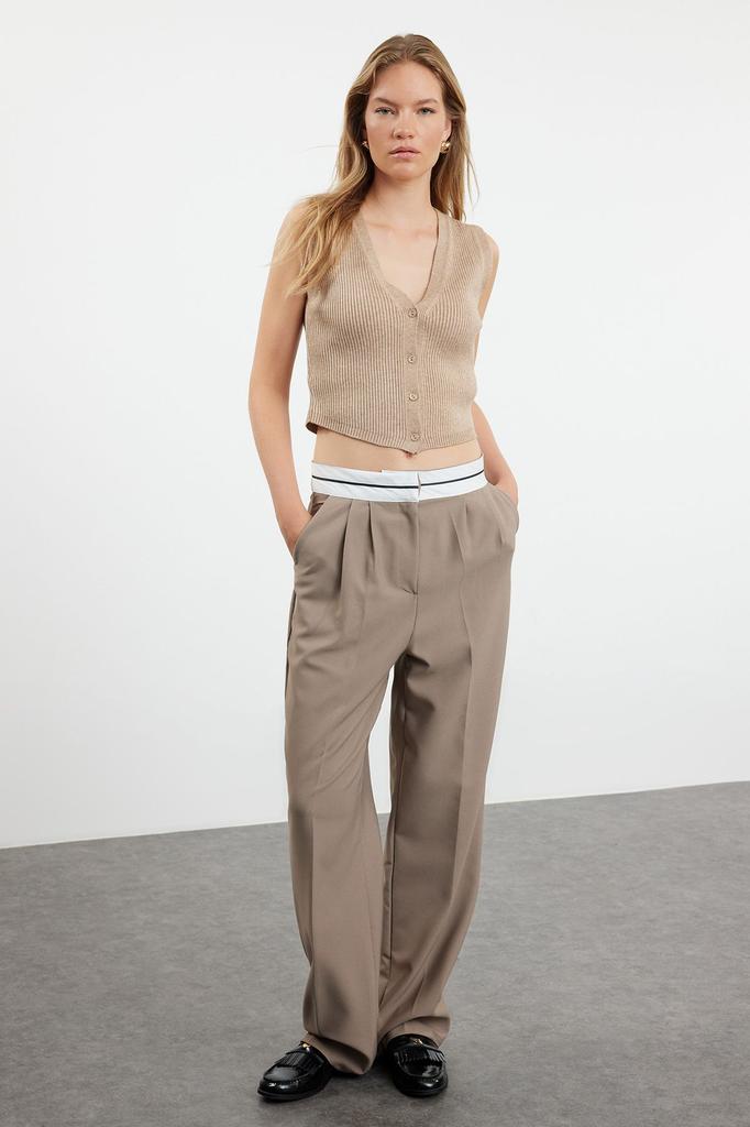 Women's Fashion Stylish Sweater Black Premium Yarn Special Yarn V-Neck Knitwear Vest