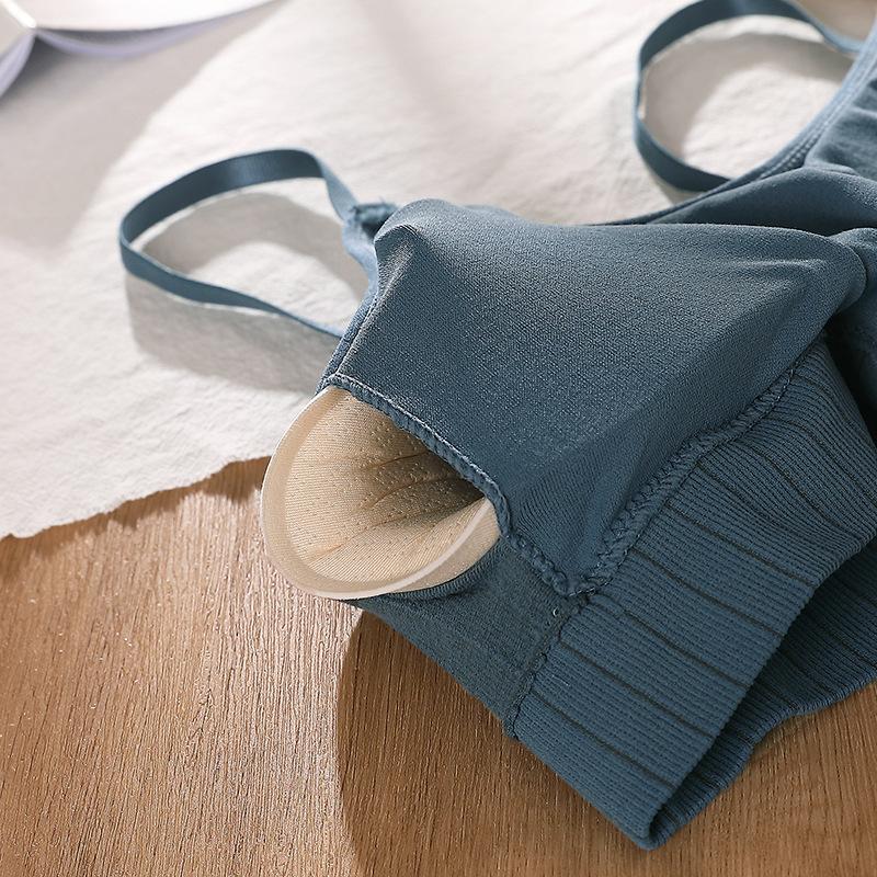 Женская мода, бесшовные топы на бретелях, женское нижнее белье с эффектом пуш-ап, укороченный топ с регулируемым ремешком для девочек, сплошной цвет, беспроводное нижнее белье