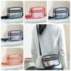 Waterproof PVC Crossbody Bag Adjustable Shoulder Strap Clear Messenger Bag  Unisex