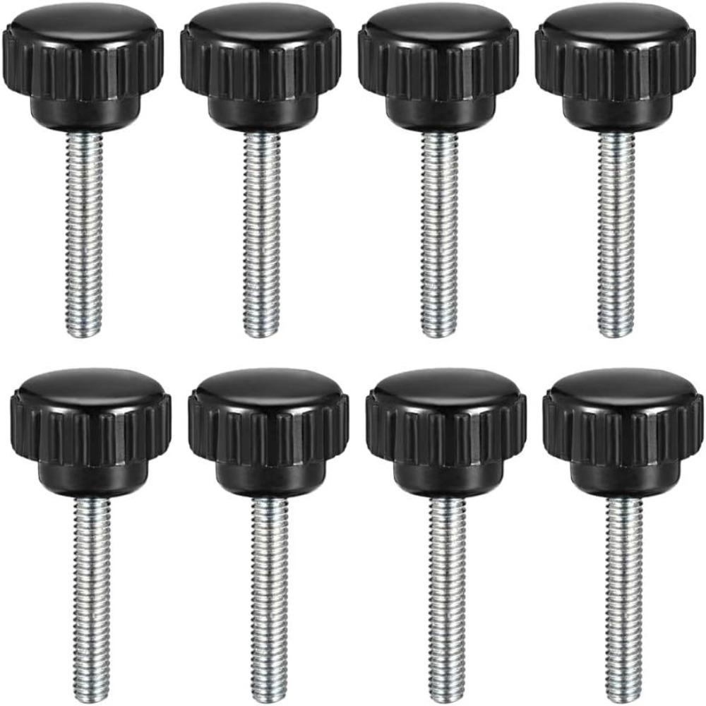 8 шт. M5 зажимные ручки наружная резьба длина винт прочные накатанные винты с накатанной головкой мебель