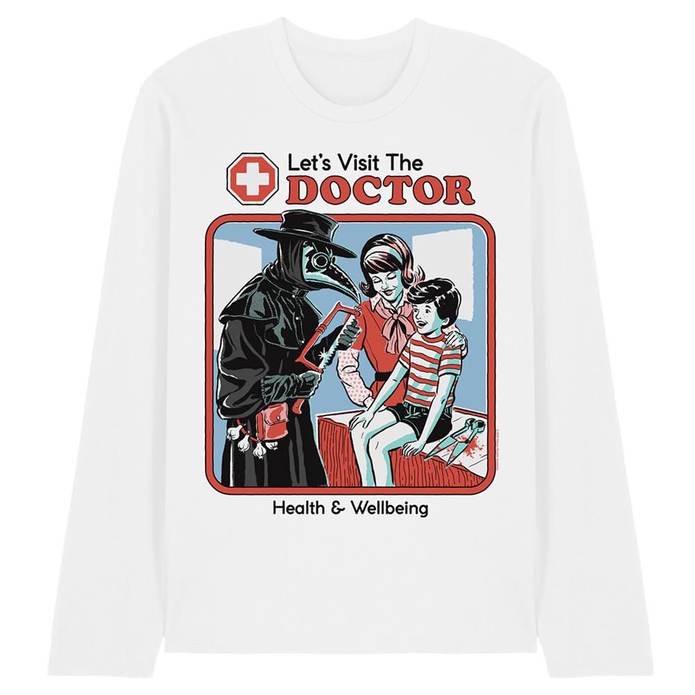 Steven Rhodes Unisex Adult Let´s Visit The Doctor Long-Sleeved T-Shirt