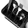 Drainer for dishes, cutlery, plates, cups, standing kitchen black