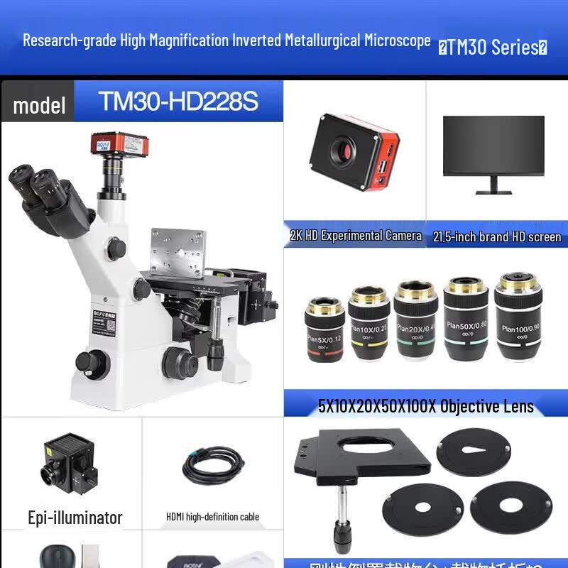 AOSVI TM30-HD228S Inverted Metallurgical Microscope
