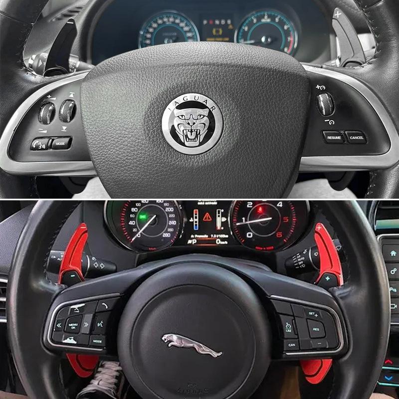Расширители лепестков переключения передач для Jaguar XF XE XJ F-PACE F-TYPE 2008- Наклейки-удлинители на руль автомобиля Автомобильные аксессуары