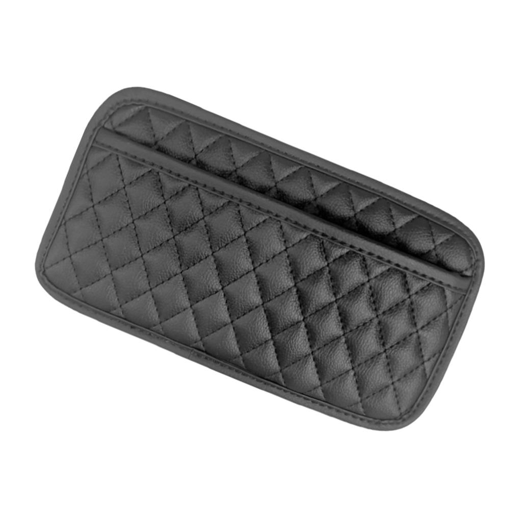 Кожаный карман для хранения в автомобиле Универсальная сумка для хранения в автомобиле для ключей, карточек, мелких вещей, органайзер на спинку сиденья, дверь, центральную консоль