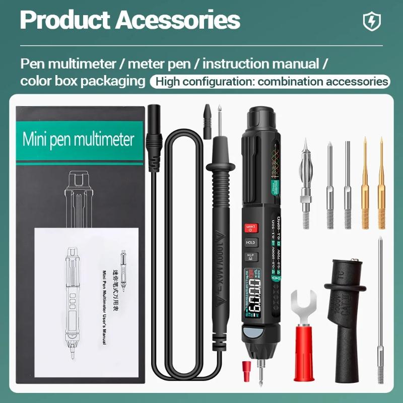 New ANENG A3008 Pen Type Multimeter 6000 Count Non-Contact Professional Automatic Range Voltmeter Current Meter High Precision NCV Intelligent Tools